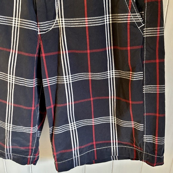 American Eagle Outfitters Mens Plaid Chino Shorts Size 28 Longboard Cotton - Picture 5 of 8